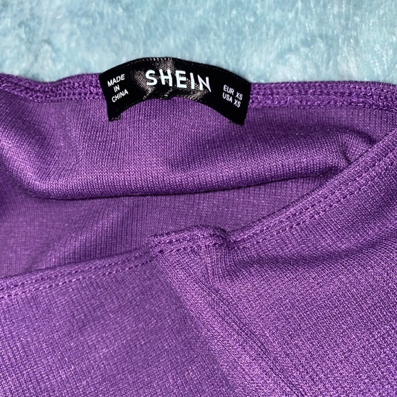 Purple Ribbed Tube Top - Picture 4 of 5